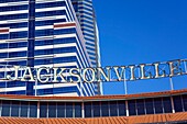 Sign At Jacksonville Landing, Jacksonville, Florida, Usa