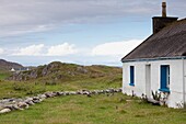Cottage auf der Insel Iona, Innere Hebriden, Schottland