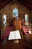 Vorderseite eines Kirchenheiligtums; Argyll, Schottland