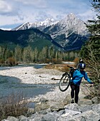 Mountain Biking In The Rocky Mountains, Kananaskis, Alberta, Canada