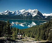 Wandern in den Rocky Mountains; Kananaskis, Alberta, Kanada