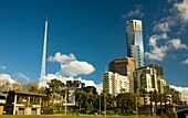 Skyline Of The City Of Melbourne; Melbourne, Australia