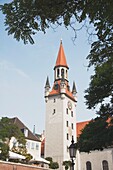 Church Steeple And Tower, Munich, Germany