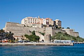 Calvi's Zitadelle und Hafen; Calvi, Korsika, Frankreich