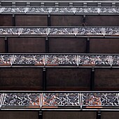 Balcony Detail, Chelsea Hotel, Manhattan, New York, Usa