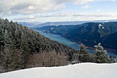 Columbia River Gorge vom Dog Mountain aus gesehen, Washington, USA