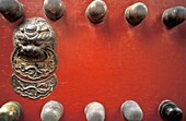 Details Of A Red Door At Forbidden City
