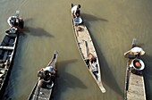 Boote auf dem Mekong-Fluss
