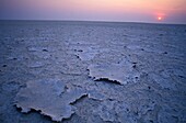 Sunset Over Salt Flats