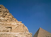 Chephren-Pyramide und Große Cheops-Pyramide
