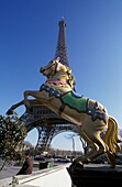 Eiffel Tower And Horse Statue