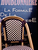 Cafe, Chair And Menu, Close Up