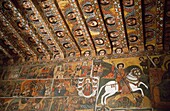 Decorated Interior Of Debre Berhan Selassie Church