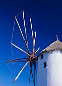 Traditional Windmill Against Clear Sky