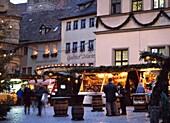 Christmas Market At Dusk