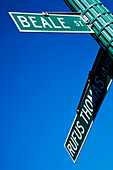 Street Signs For Beale Street And Rufus Thomas Boulevard