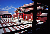 View Of Buildings And Courtyard At Shuri Castle