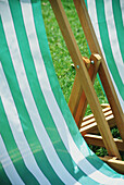 Striped Deckchairs To Rent, Green Park, Piccadilly, Close Up