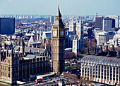 Big Ben vom London Eye aus gesehen