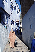 Woman Walking Down Alley, Chaouen