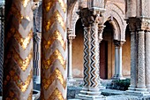 Pillars Of The Benedictine Cloister At Monreale