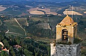 Toskanische Landschaften bei San Gimignano