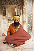 Sadhu With Beard And Turban