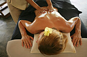 Woman Receiving Massage.