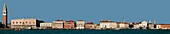 Stadtbild von Venedig in der Lagune