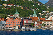 Bergen Stadtbild und Hafen