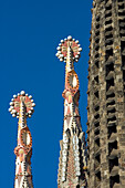 Sagrada Familia And Blue Sky, Close Up