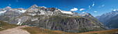 Berge in den pennine alps; Zermatt valais switzerland
