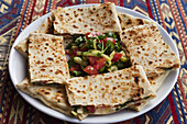 Traditional Cappadocian Dish Called Gozleme; Goreme, Cappadocia, Turkey