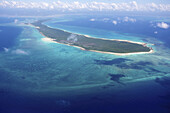 Aerial View Of Vamizi Island; Mozambique