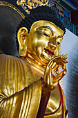 Buddhistische Statue im Jinshan-Tempel, Zhenjiang, Provinz Jiangsu, China