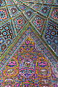Central Iran, Shiraz, Nasir-Al Molk Mosque, Exterior Tilework
