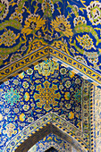 Zentraliran, Isfahan, Naqsh-E Jahan Imam-Platz, Königliche Moschee, Innenmosaik