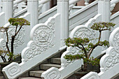 Marmorgeländer im Konfuzius-Tempel, Taichung, Taiwan