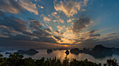 Vietnam's Ha long Bay is one of the most dramatic landscapes in all of southeast Asia. Karst mountains and rocky pinnacles rise dramatically out of the bay. Ha Long Bay, Vietnam