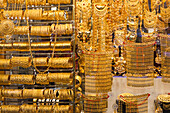 Vereinigte Arabische Emirate, Dubai, Deira. Goldsouk, Goldschmuck