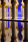 UAE, Abu Dhabi. Sheikh Zayed bin Sultan Mosque arches