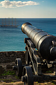 Cannon at Fort George overlooking the Caribbean Sea, St. Georges, Grenada