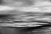 Canada, Nunavut Territory, Storm clouds gather above west coast of Hudson Bay south of Inuit village of Arviat