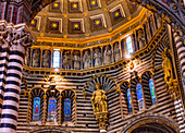 Golden dome, Siena, Italy. Cathedral completed from 1215 to 1263.