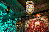 Netherlands, Rotterdam. Middle eastern-themed lamps and lights