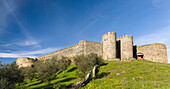 Mountain village and castle Evoramonte in the Alentejo. Portugal