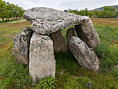 Dolmen Anta do Sobral im Alentejo in der Nähe von Marvao. Portugal