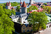 View of Tallinn from Toompea hill, Old Town of Tallinn, UNESCO World Heritage Site, Estonia, Baltic States