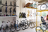 Wide view of small mom & pop bicycle shop