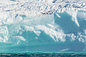 Icebergs drifting in the fjords of southern Greenland, Denmark